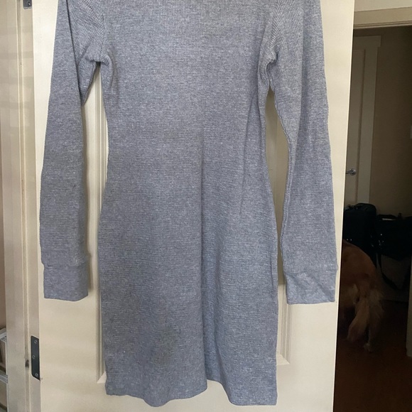 TNA Grey Long Sleeve Dress - Like New - Large - Picture 3 of 4
